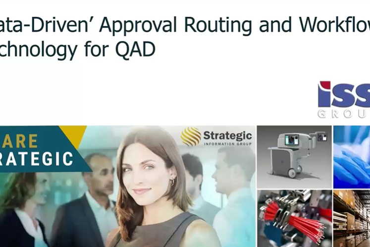 Approval Routing and Workflow technology for QAD